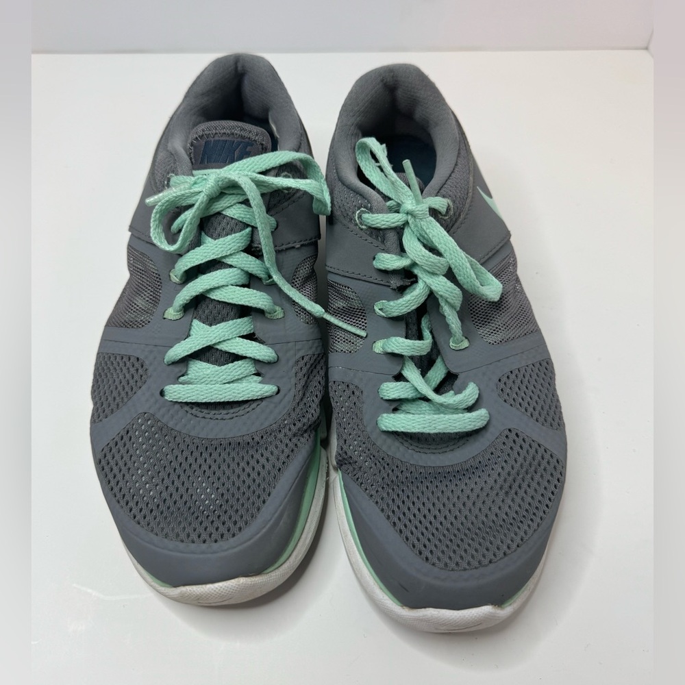 Nike Flex 2014 Run Gray and Mint Running Shoes Size 7
